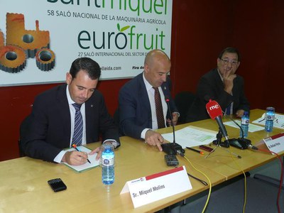Foto 2. La presentació s'ha fet en el marc de la Fira Agrària de Sant Miquel.