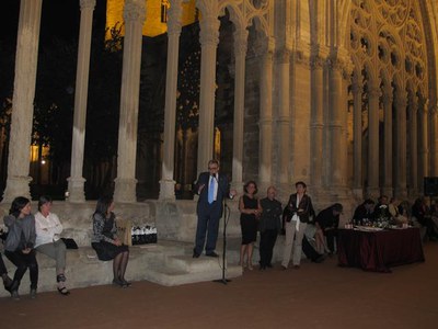 Foto 4. El sopar ha aplegat un centenar de persones.