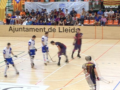 Foto 2. Els lleidatans han plantat cara al Barça.