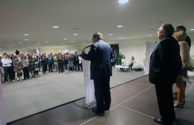 Representants del sector empresarial i professional de Lleida han assistit a la presentació..