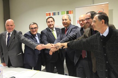 Fotografia de la roda de premsa.