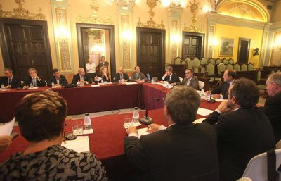 Foto 2. El consell s'ha celebrat al Saló de Sessions de la Paeria.