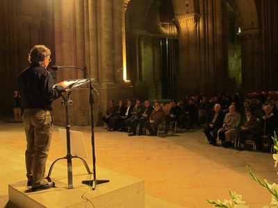 Foto 3. L'acte de lliurament de guardons s'ha fet a la nau central de la Seu Vella.