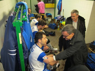 Foto 2. Els lleidatans han perdut contra el Vilanova.