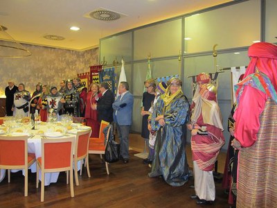 Foto 2. Els Moros i Cristians de Lleida han celebrat el Mig Any Fester amb el relleu de les capitanies.