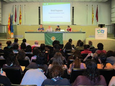 Foto 3. Yuguero ha animat els joves a continuar treballant en aquesta direcció per demostrar que tenen valors.