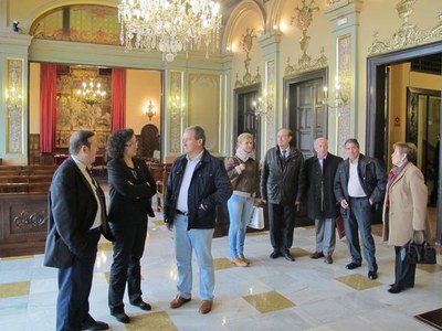 Foto 2. El diputat de Badajoz es troba a la ciutat amb motiu de les Jornades Culturals Intercentros.