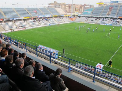 Foto 2. El Lleida Esportiu ha empatat a 0 amb el Real Unión al Camp d'Esports.