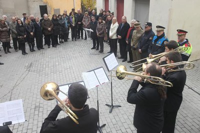 Un grup de trombons del Conservatori Municipal de Lleida ha interpretat diferents peces..