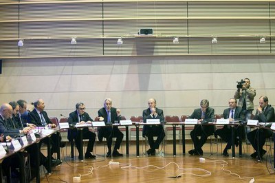 Imatge del Consell General de GlobaLleida, presidit per Antoni Brufau..