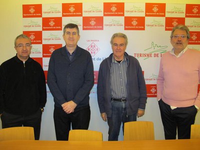Foto 2. La reunió s'ha fet aquest matí a Turisme de Lleida.