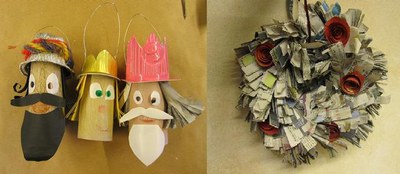 Foto 2. Alguns dels motius decortius que s'han fet al taller.