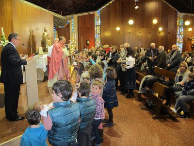 Foto 2. La parròquia de Sant Martí ha acollit la benedicció.