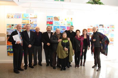 Imatge del jurat del concurs de dibuix i literari dels Reis Mags..