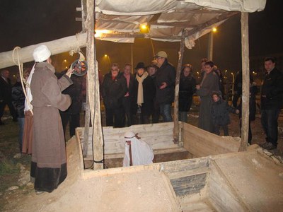 Foto 3. El Pessebre compta amb uns 150 figurants i unes 35 escenes.