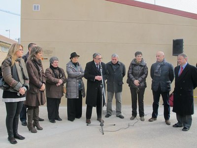 Foto 3. Ros ha afirmat que la millora d’un equipament esportiu també és la millora d’un equipament educatiu.