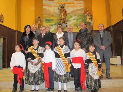Foto 2. El poble comença avui la Festa Major d'Hivern, en honor a Sant Valero.