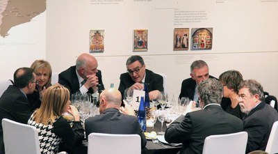 Foto 2. Els advocats de Lleida, celebrant la festivitat del seu patró, Sant Raimon de Penyafort.