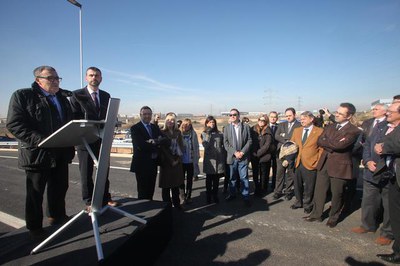 Un moment de la intervenció de l'alcalde de Lleida..