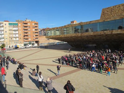 Foto 3. Amb aquest vídeo la Fundació Teatre de la Llotja i l’ATM de Lleida promouen la cultura i la sostenibilitat.