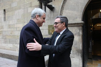 Àngel Ros amb Germà Gordó..