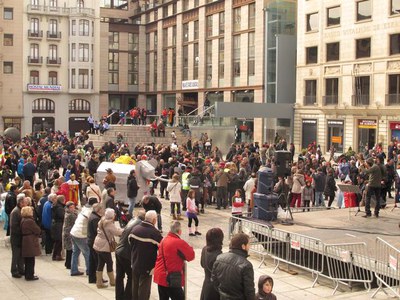 Foto 3. La regidora de Cultura ha destacat la gran resposta dels lleidatans en els actes organitzats.