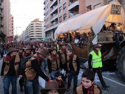Foto 4. Far West Sudanell ha estat la tercera classificada en el concurs (imatge de la rua).