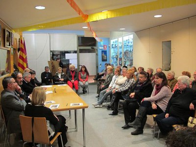 Les integrants de la vocalia han assistit a la celebració, que s'ha fet al local de l'AV..