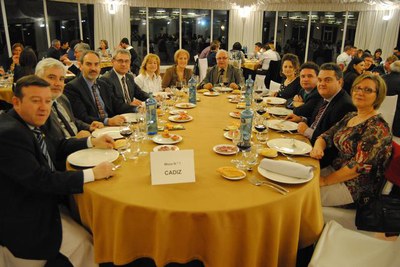 Foto 2. Diversos regidors de la Paeria, al sopar de l'andalús de l'any.