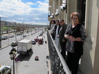 Visita de Lucia Caram a la Paeria.