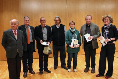 La Sala 2 de l'Auditori ha acollit la presentació de l'obra guanyadora del Premi d'Assaig Josep Vallverdú, 'Mort Certa, hora incerta'..