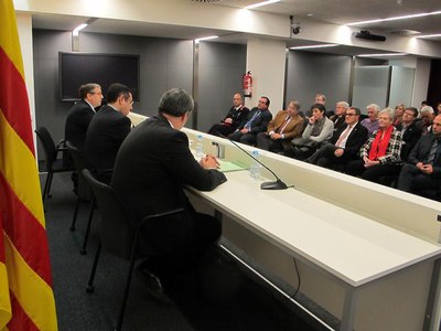El paer en cap ha brindat a Jordi Curcó la col·laboració de l'Ajuntament de Lleida.