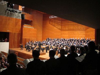 L'alcalde de Lleida i diversos regidors han assistit al concert l'Auditori.