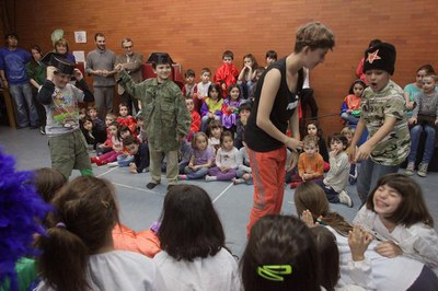 Els infants del Casal han realitzat una petita representació teatral..