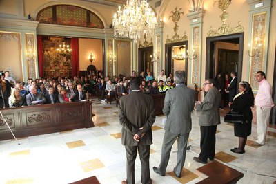 El paer en cap ha presidit la celebració al Saló de Sessions..