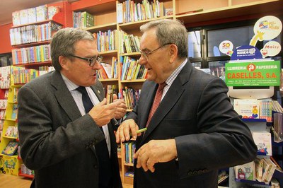 Àngel Ros i Lluís Foix, a la Caselles.