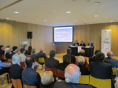 La festa anual dels enginyers tècnics industrials de Lleida s'ha fet a la Llotja.