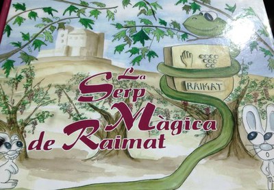 Imatge de la portada del conte "La serp màgica de Raimat", que s'ha presentat avui.