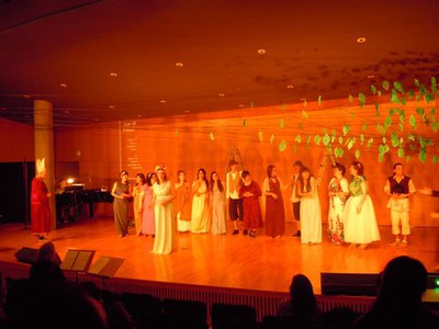 Fotografia de la cloenda del taller d'òpera.