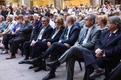 El paer en cap ha assistit al concert de Festa Major de la Banda Municipal de Lleida a la plaça de la Paeria.
