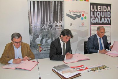 El conveni de col·laboració preveu la cooperació del Parc i dels ajuntaments de Lleida i de la Granadella en temes d’interès comú com l’agroalimentar….