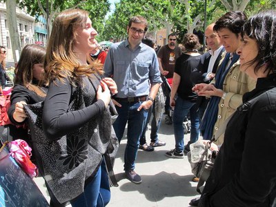 En aquesta parada es mostraven les diferents maneres de posar-se un mocador.