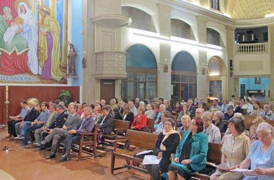 Diversos regidors de la Paeria han assistit a la missa de festa major a l'església del Carme, a Noguerola.