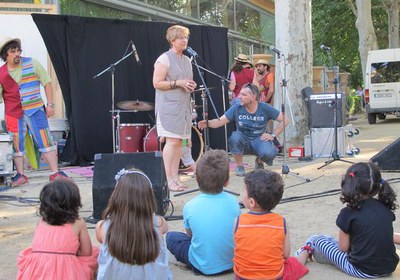 Montse Parra, a la festa de les EBM als Camps Elisis.