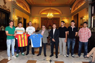 El paer en cap ha felicitat l'equip per l'excel·lent temporada que han desenvolupat..