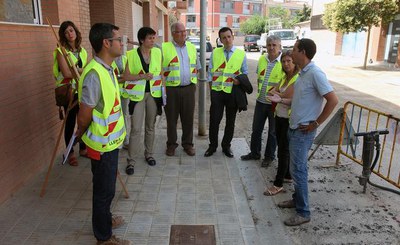 És previst que l’arranjament del carrer Mostain finalitzi a principis de la tardor.