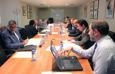 Fotografia de la reunió del Patronat de Fira de Lleida.