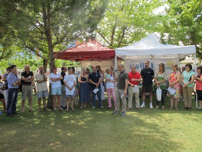 L'alcalde accidental, Rafael Peris, i diversos regidors de la Paeria han assistit a l'acte central del Mulla't a Lleida a les piscines de Balàfia.