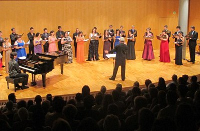 El concert del Cor Jove Nacional de Catalunya ha omplert la sala de Cambra de l’Auditori amb un repertori que ha unit els mars Bàltic i Mediterrani.