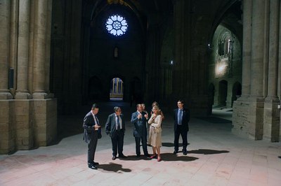 Les autoritats han visitat la Seu Vella..